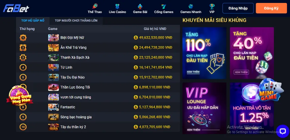 Trò chơi bắn cá kuwinvip